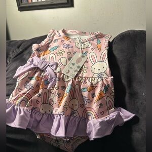 Adorable Bunny Print Diaper Cover
